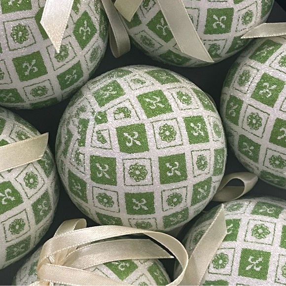 Vintage Mod 70s Christmas Tree Ball Ornaments Set of 14 - Picture 3 of 7